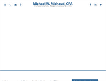 Tablet Screenshot of michaelmichaudcpa.com